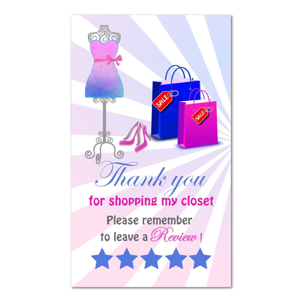 80  Customized manikin Thank you cards 3.5" x 2" - Picture 2 of 6